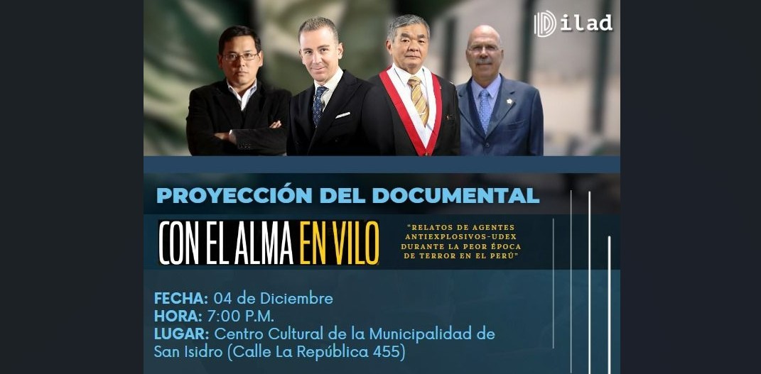 Proyectan documental “Con el alma en vilo”, historias de miembros de UDEX en los peores años del terrorismo