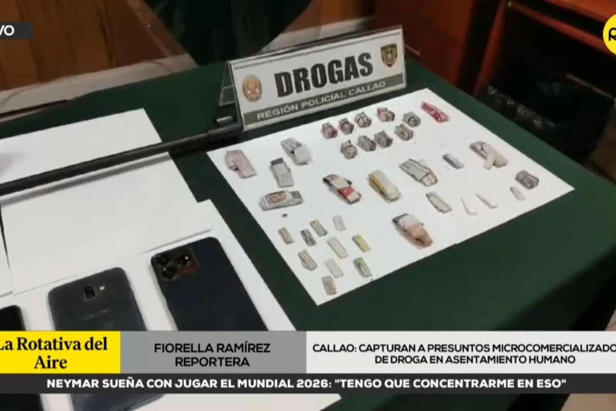 Callao: PNP detuvo a cinco presuntos vendedores de drogas