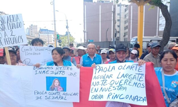 Marcha La Rinconada agua