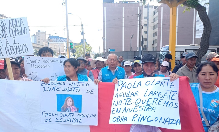 Marcha La Rinconada agua