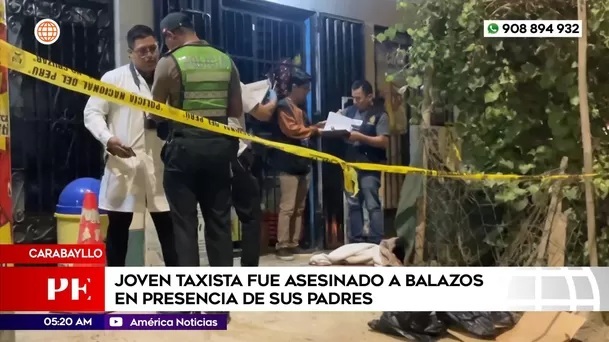 Joven es asesinado frente a sus padres