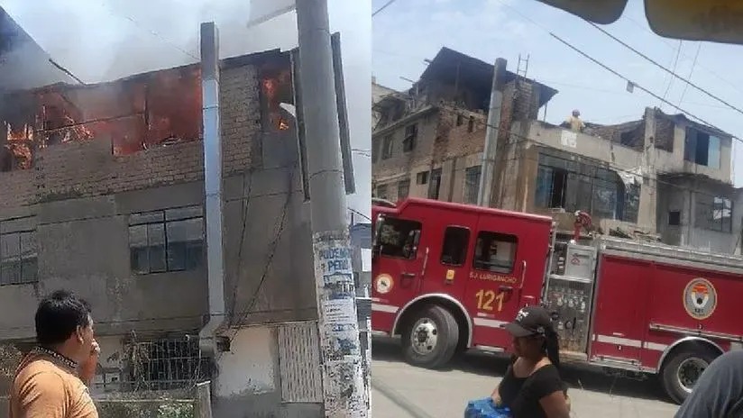 SJL: Una mujer y un anciano resultaron heridos tras incendio