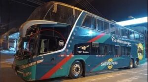 Ate: Delincuentes balean bus interprovincial