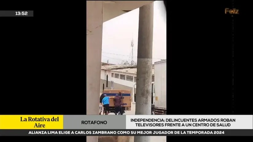 Delincuentes armados asaltaron furgoneta frente a centro de salud