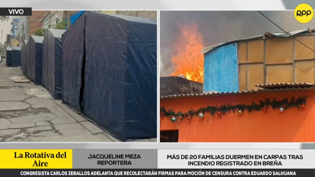 Más de veinte familias pasaron la noche en la calle tras incendio