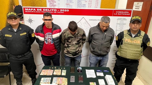 Capturan a extorsionador de Gota a Gota en la ciudad de Tacna