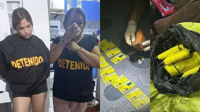 Detienen a dos mujeres con droga y explosivos en Huaral