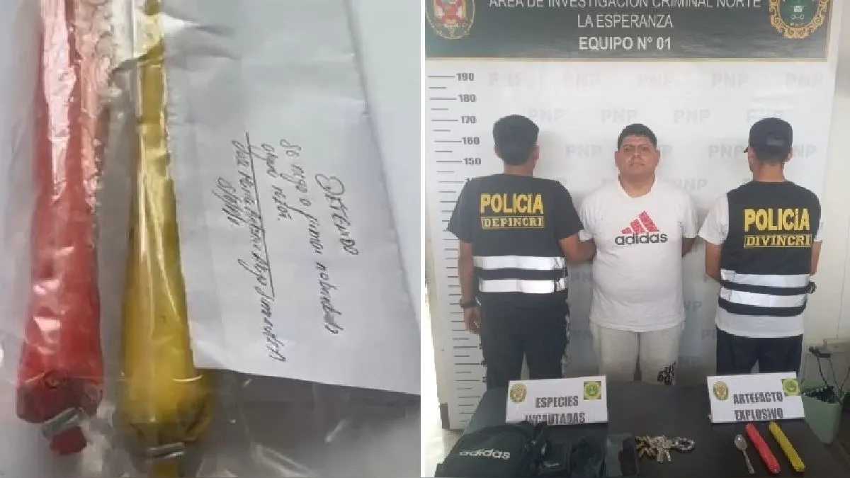 Trujillo: Capturan a presunto extorsionador que utilizaba menores para detonar explosivos