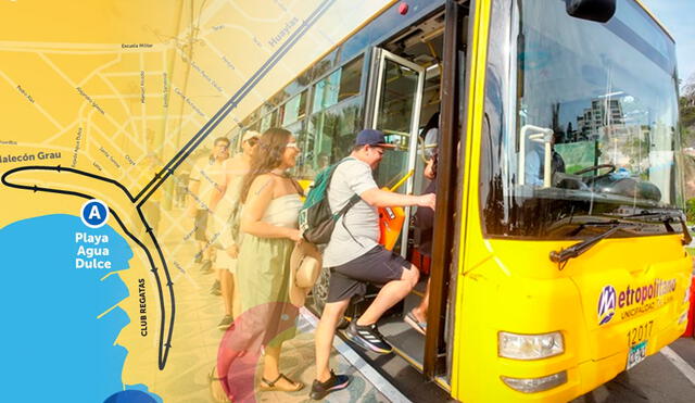 Metropolitano lanza nueva ruta hacia la playa Agua Dulce