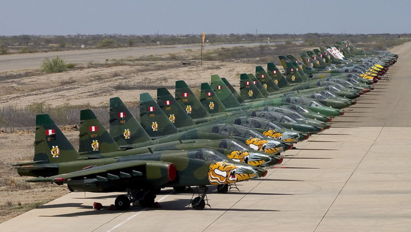 Estos son los aviones de guerra más potentes de la Fuerza Aérea del Perú