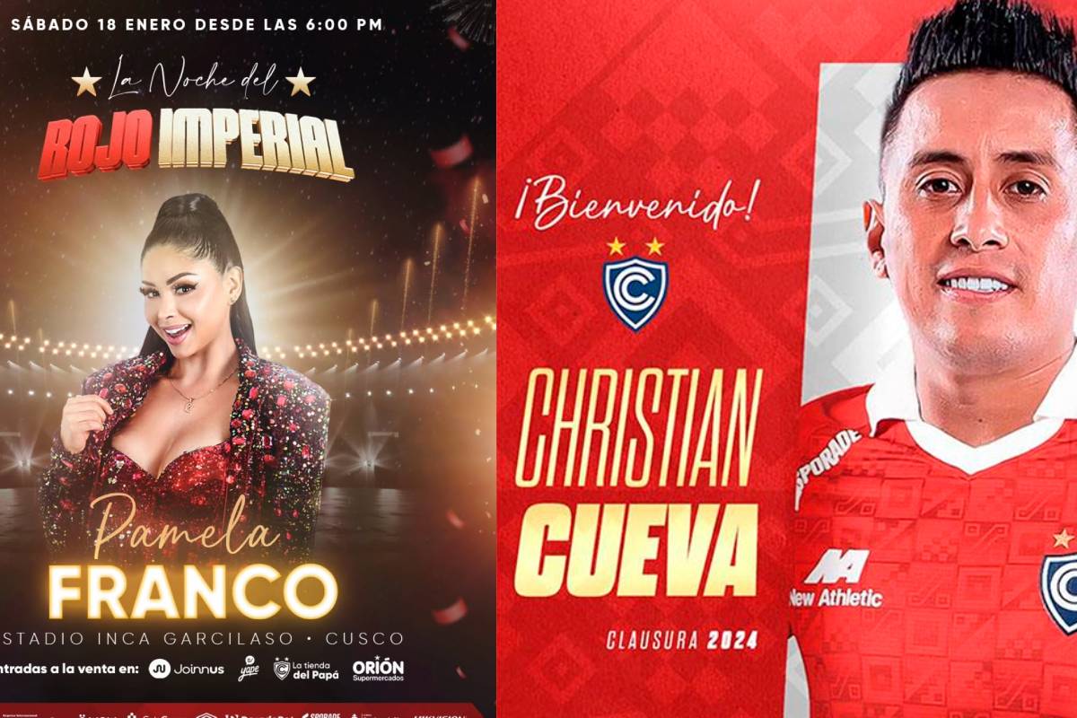 Christian Cueva estará en la Noche de Cienciano junto a Pamela Franco