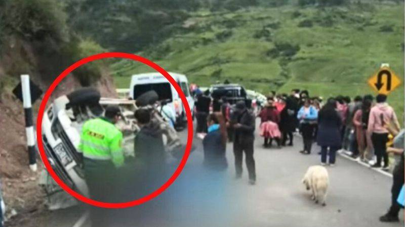 Huancavelica: Miniván cae a un abismo y deja dos muertos