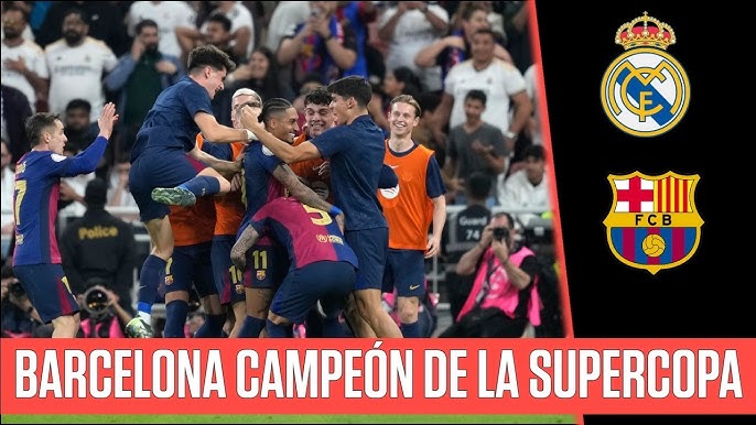 Barcelona ganó 5-2 al Real Madrid y es campeón de la Supercopa