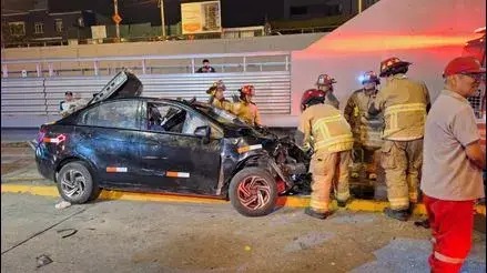 Un hombre y una mujer resultaron heridos en accidente de tránsito