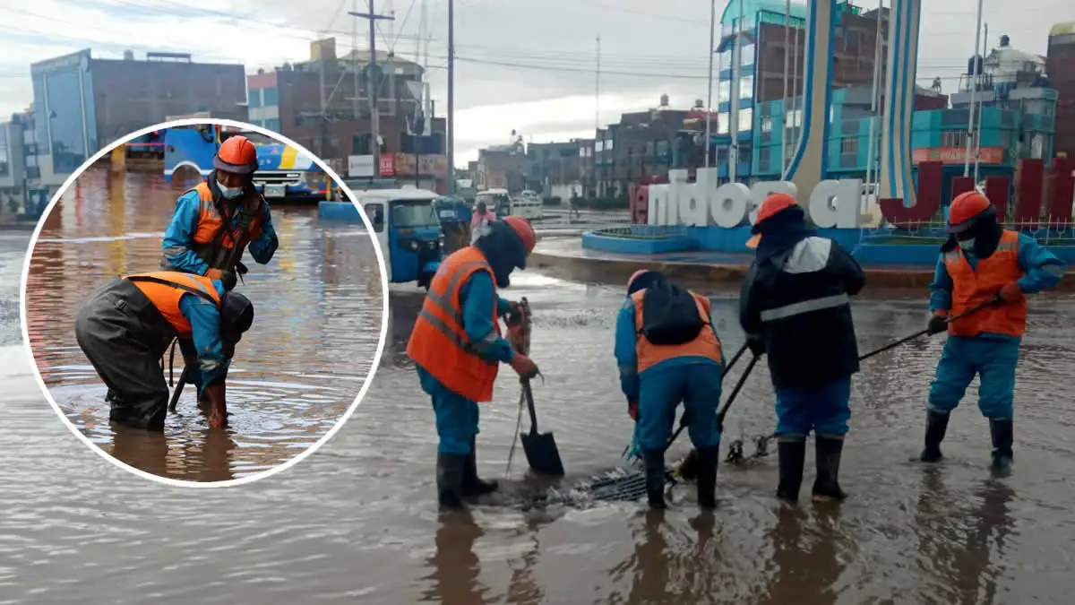 Puno: Lluvias intensas inundan calles