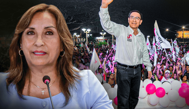 Vizcarra es aclamado y Boluarte es repudiada por la gente