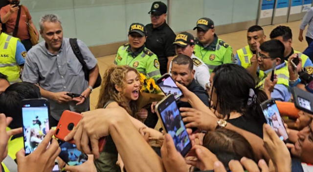 Shakira llega a Lima para dos conciertos