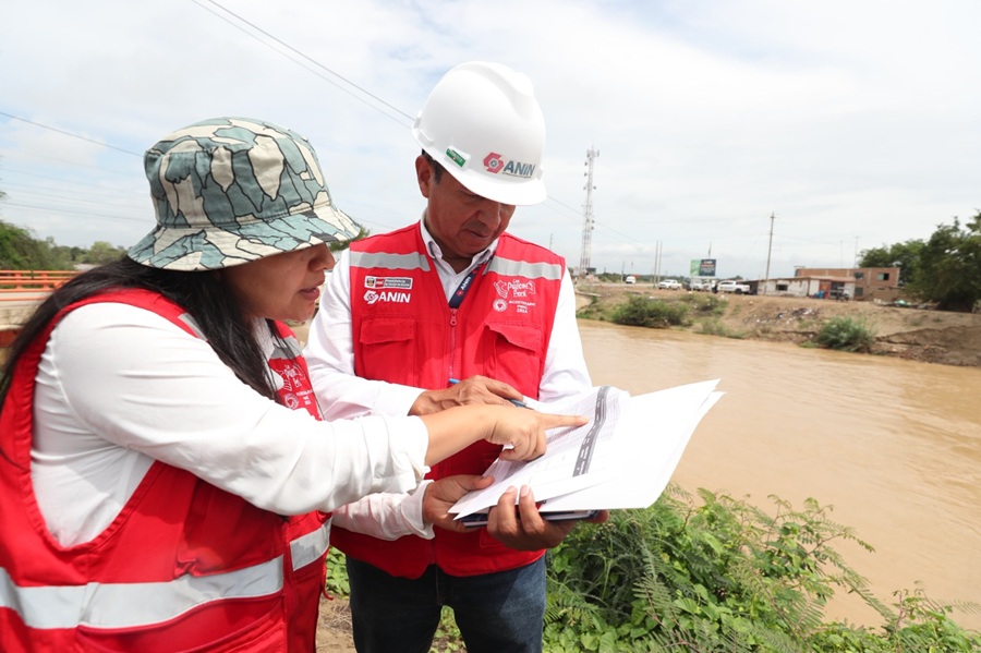 ANIN informa avance de proyecto Defensas Ribereñas de los ríos Motupe y La Leche durante visita del presidente del Consejo de Ministros