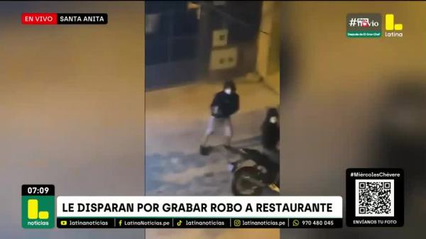 Delincuentes asaltaron restaurante en Santa Anita