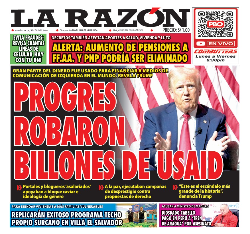 Portada Diario La Razón (07/02/2025)