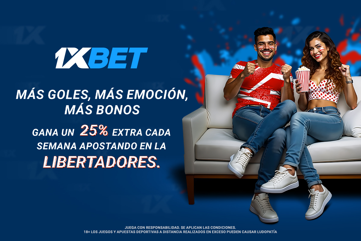 Sigue los mejores partidos de la clasificación de la Copa Libertadores con una promoción rentable de 1xBet