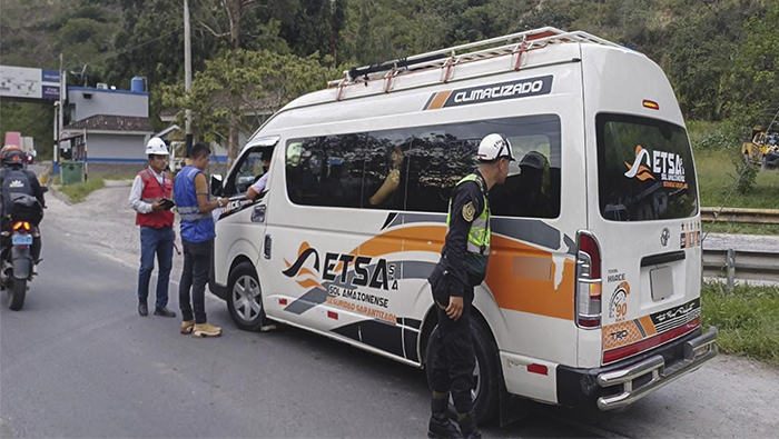 Amazonas: SUTRAN realizó 3319 fiscalizaciones al transporte terrestre a 1406 vehículos