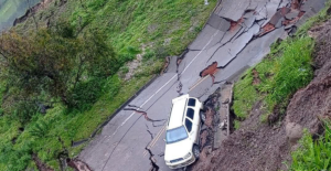 Cajamarca: Colapsa tramo de carretera en dirección a Trujillo