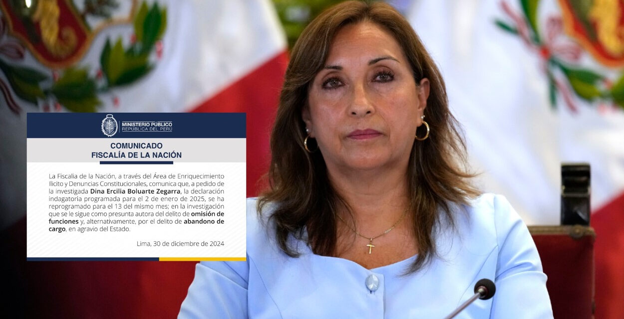 Dina Boluarte estuvo cinco horas en Fiscalía