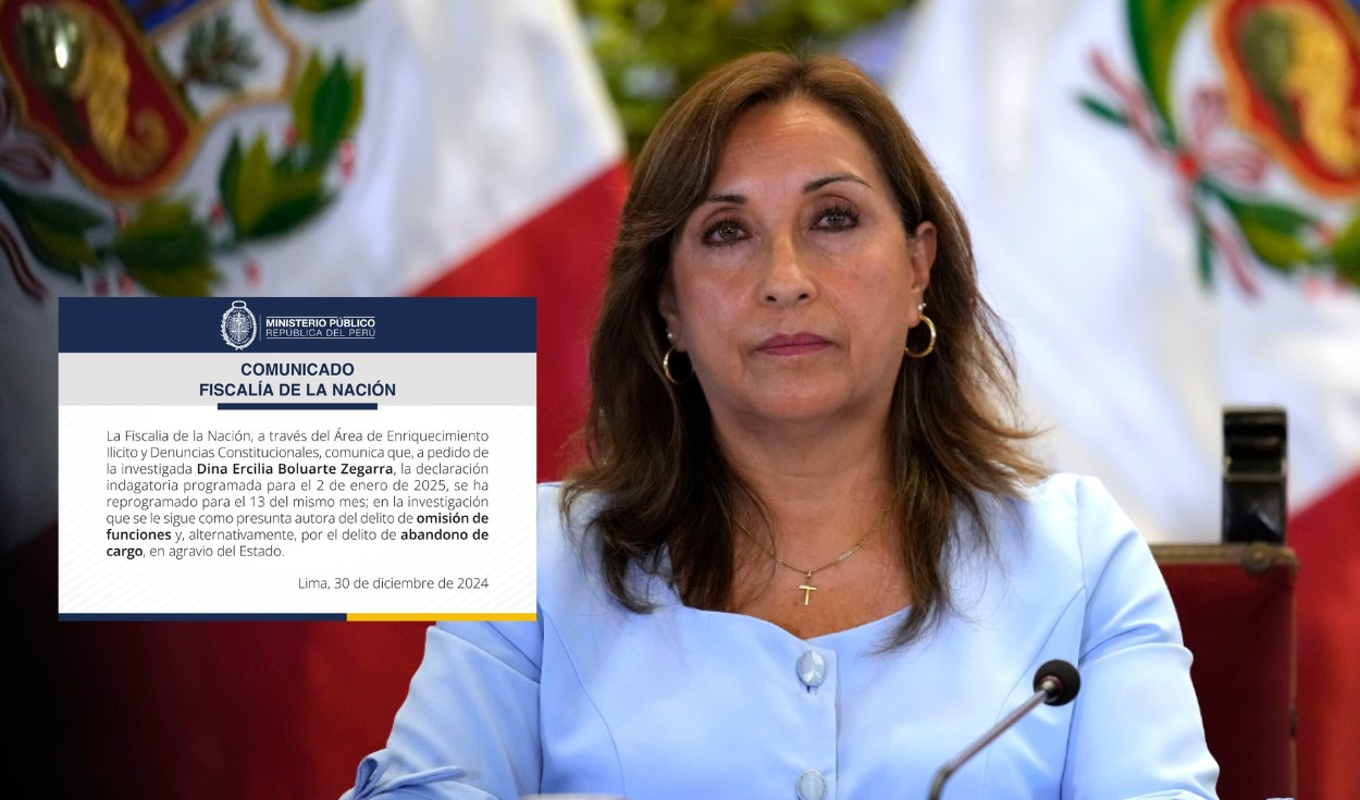 Dina Boluarte estuvo cinco horas en Fiscalía