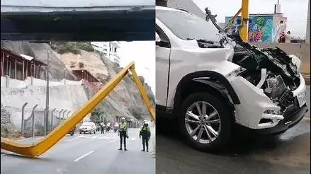 Conductor salvó de morir tras caída de metálica en su camioneta