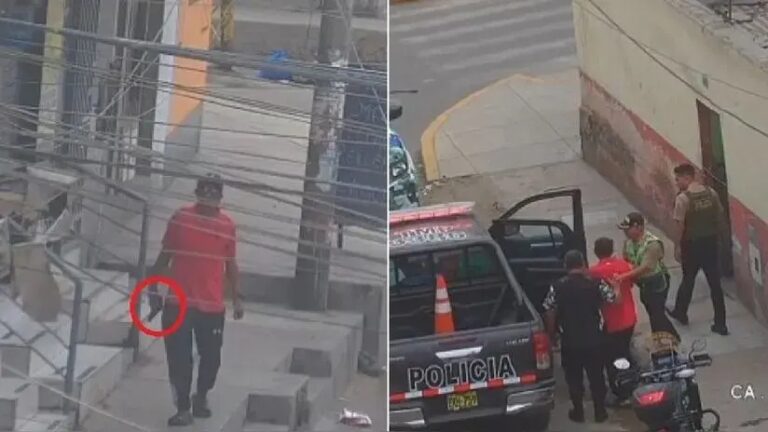 PNP capturó a sujeto que amedentó a vecinos con arma de fuego