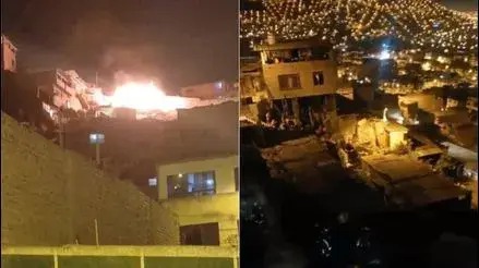 VMT: Madre e hijo salvan de morir tras incendio