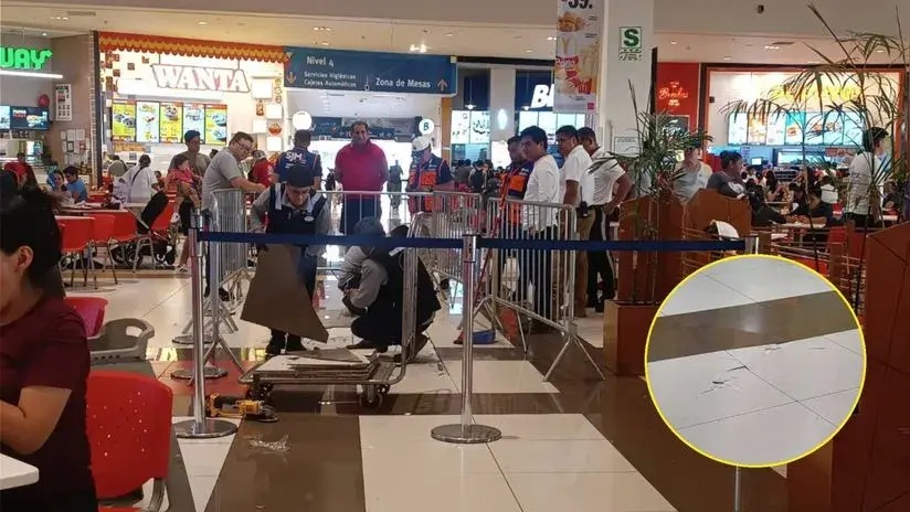 SJM: Grietas en centro comercial causó pánico entre los clientes