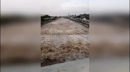 Lluvias producen aumento de caudal del rio Rímac