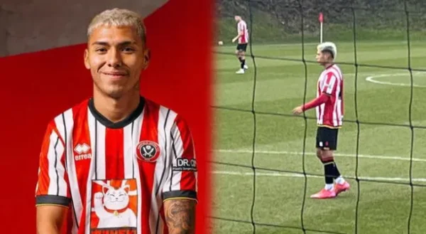 Jefferson Cáceres anotó en la goleada de Sheffield United