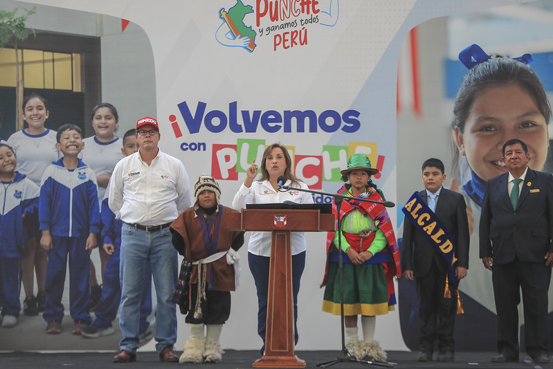 Dina Boluarte plantea Pacto por el Perú para garantizar continuidad de obras