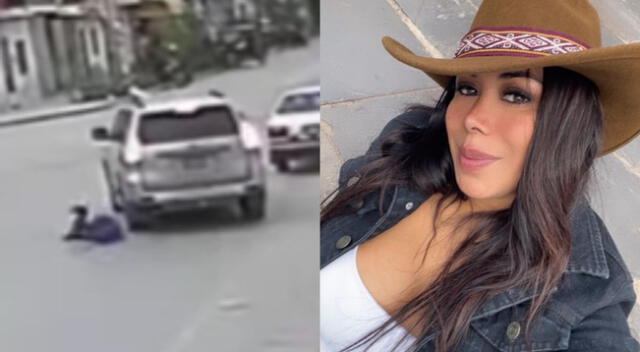 Alcalde de Pimentel arrastra ferozmente a su pareja con camioneta 1