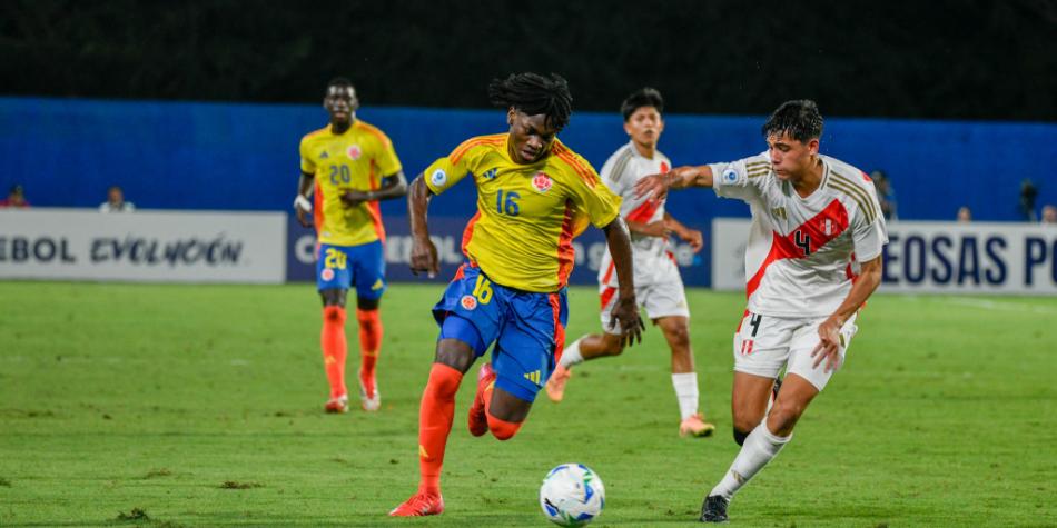 Perú cayó ante Colombia por el Sudamericano Sub17