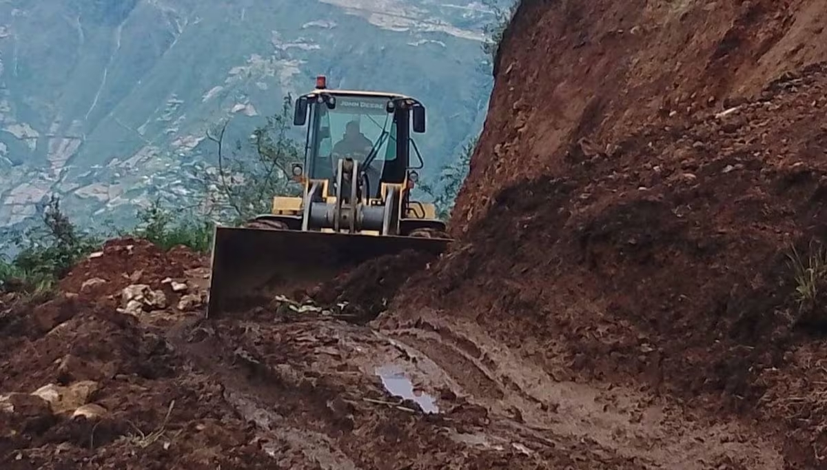 Infraestructura vial en crisis por lluvias en la sierra de La Libertad