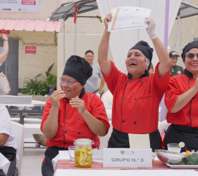 Concurso gastronómico en penal Santa Mónica abre nuevas oportunidades