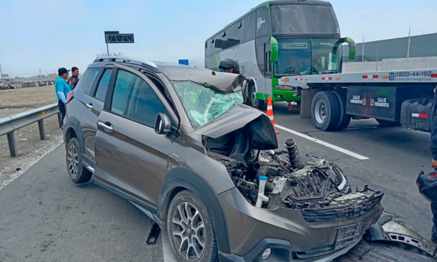 Triple choque en Panamericana Sur deja un muerto y 5 heridos