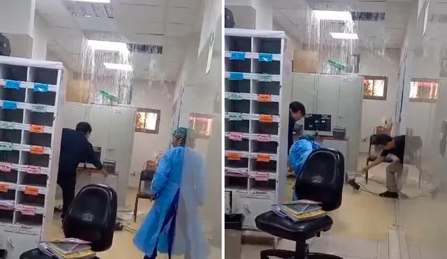 Hospital Regional de Ayacucho se inunda tras colapso de tuberías