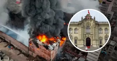 Zona incendiada en Barrios Altos se declarará en emergencia