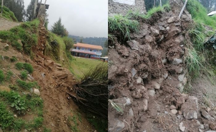 Precipitaciones causan estragos en colegios y centro de salud