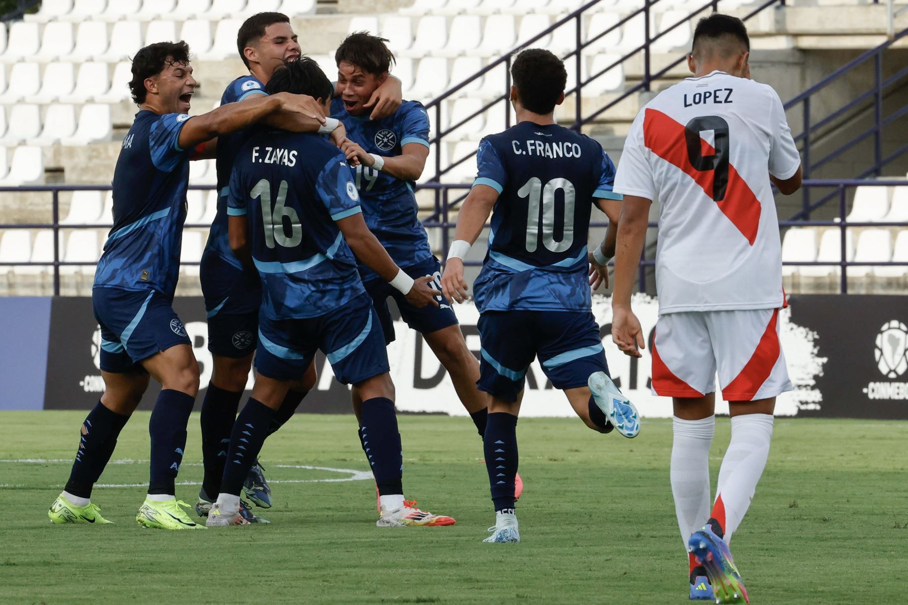 Perú cayó 5-0 ante Paraguay en el Sudamericano Sub 17