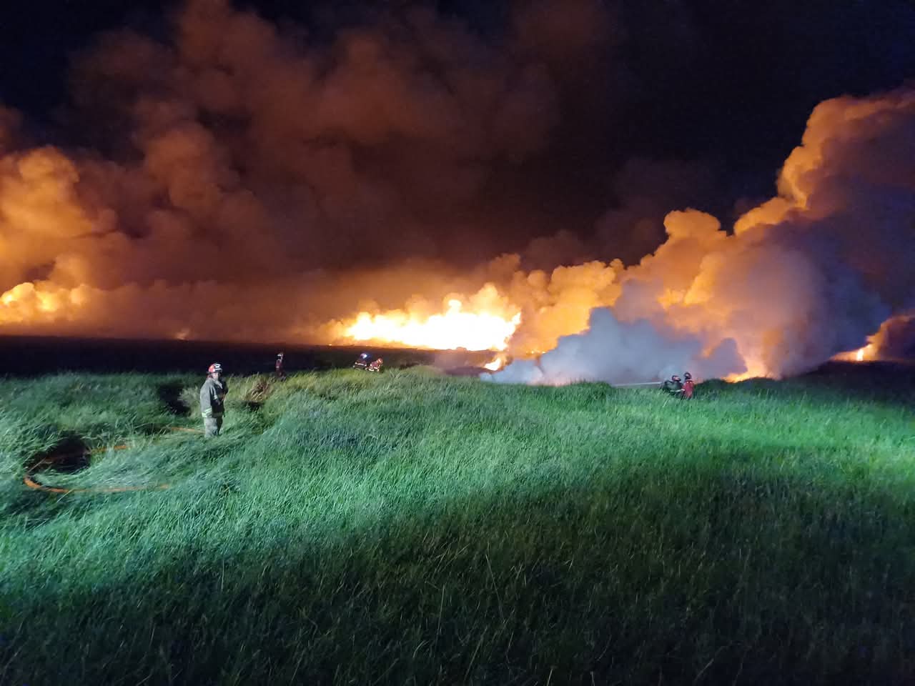 Incendio forestal consume más de 4 hectáreas del Santuario Nacional Lagunas de Mejía