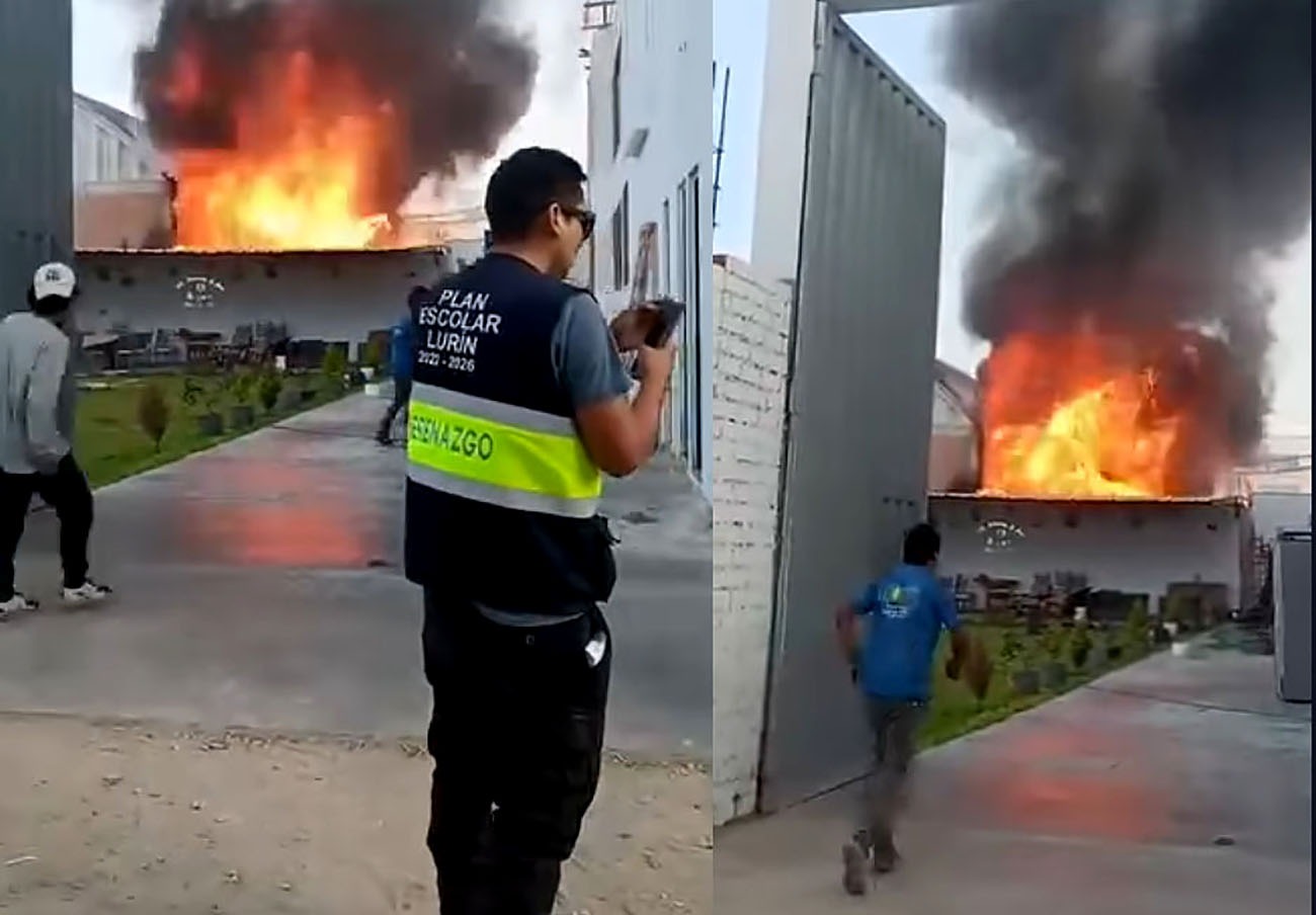 Explosión en depósito de Lurín causa alarma y daños en viviendas