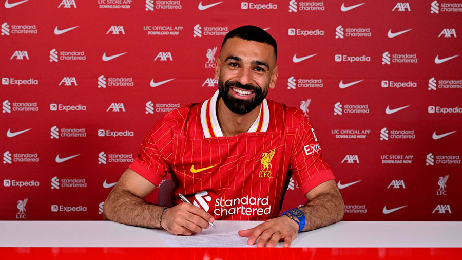 Salah renovó contrato con Liverpool