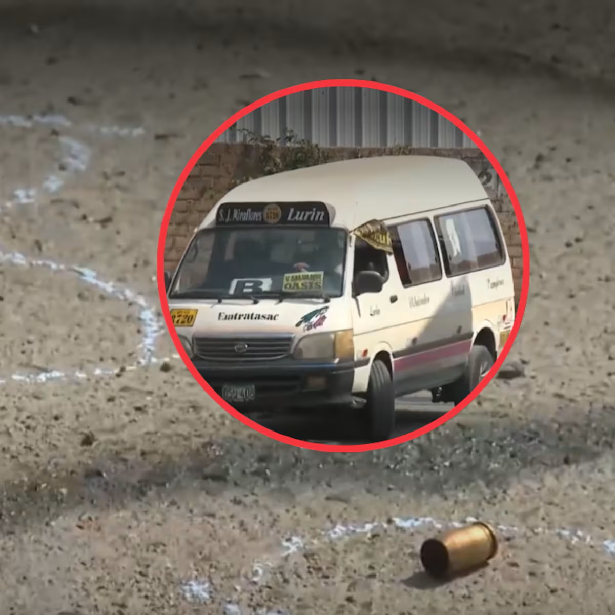 Sicarios atacan a balazos a chofer de combi en Lurín