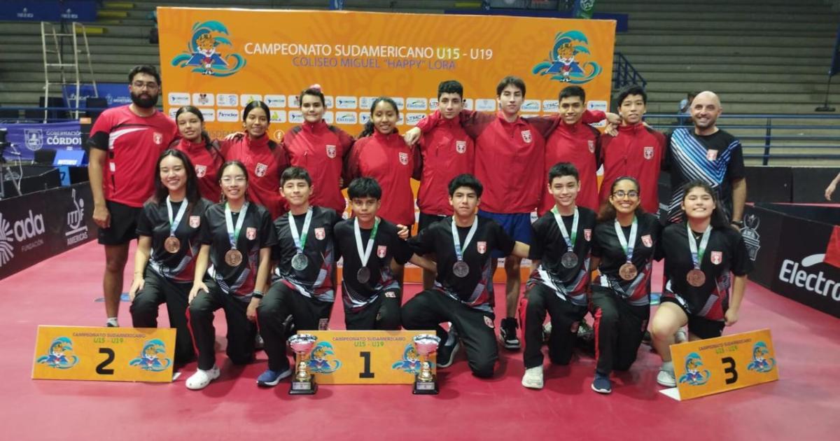 Perú logra seis medallas y clasifica a Juegos Panamericanos Junior en tenis de mesa